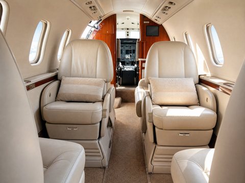 Aero JL Learjet 60 cabin interior